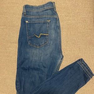 7 For All Mankind High-waist Skinny Jeans
